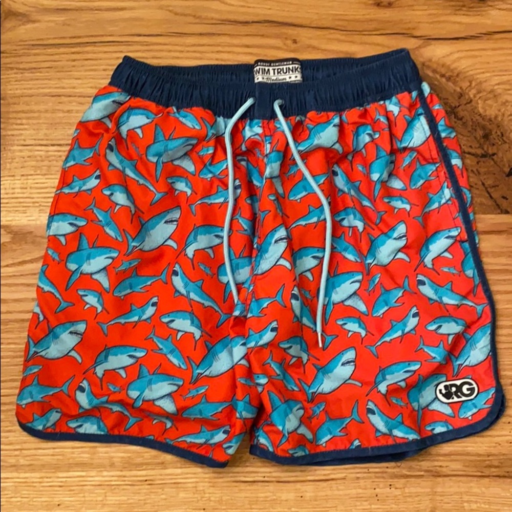 rowdy gentlemen ~ swim trunks ~ sharks